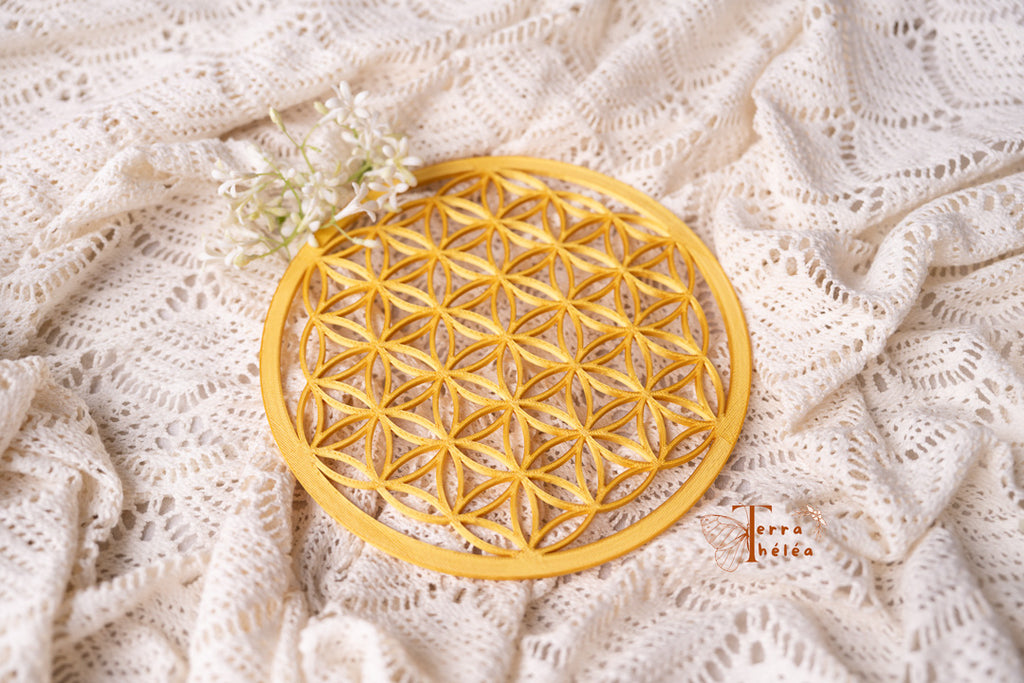 Fleur de vie dorée - Amidon de maïs