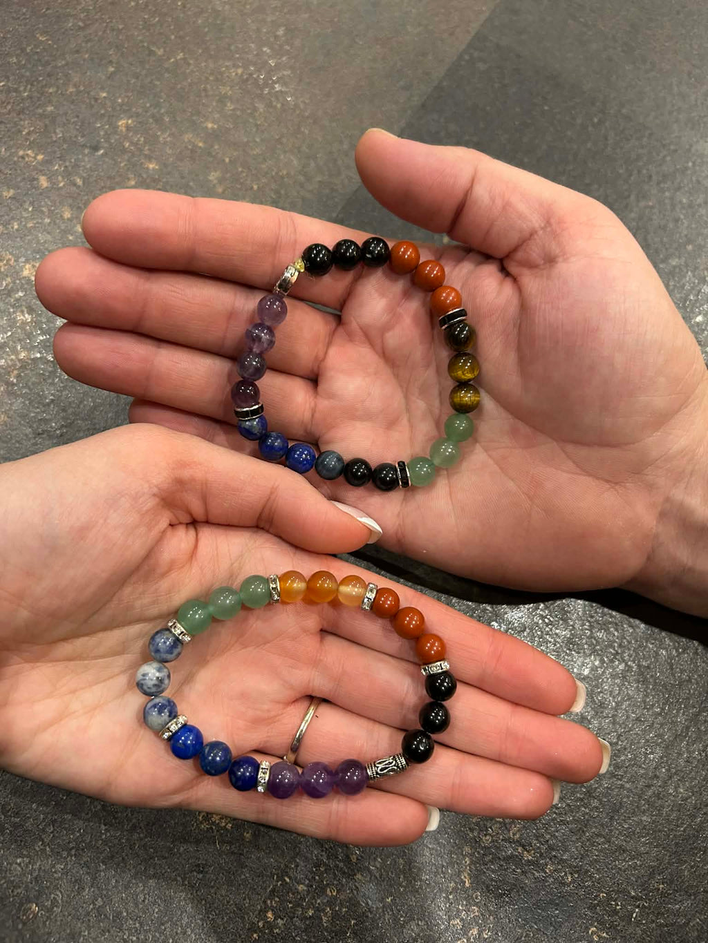 Combinaison 7 Chakras - Duo de bracelets