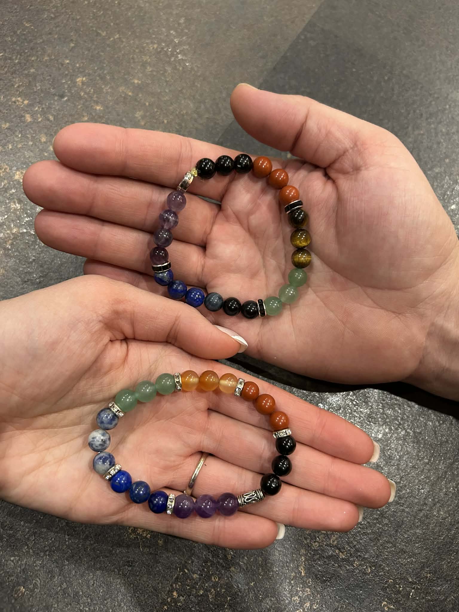 Combinaison 7 Chakras - Duo de bracelets